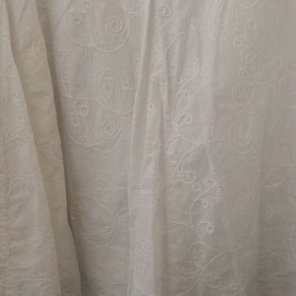 FINAL MARKDOWN Summery George White Embroidered Skirt (12) - Picture 2 of 5